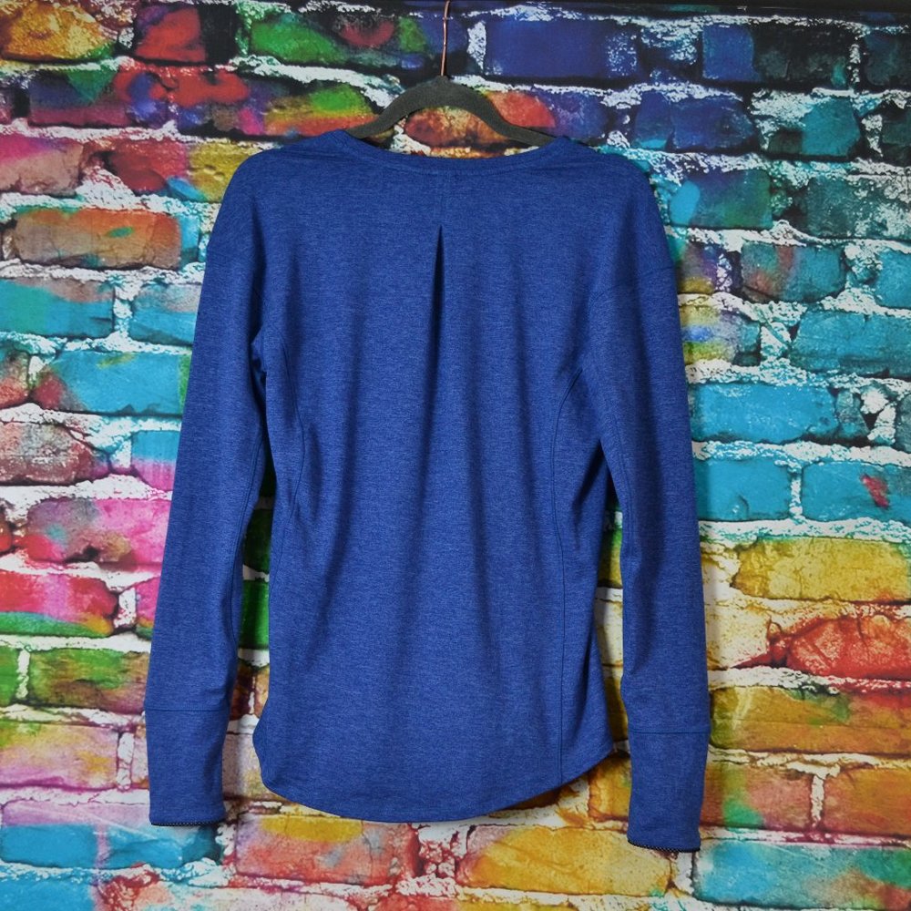 Avia Blue Long Sleeve Athletic Top Size M (8-10)